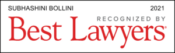 Best Lawyers - Subhashini Bollini 2021